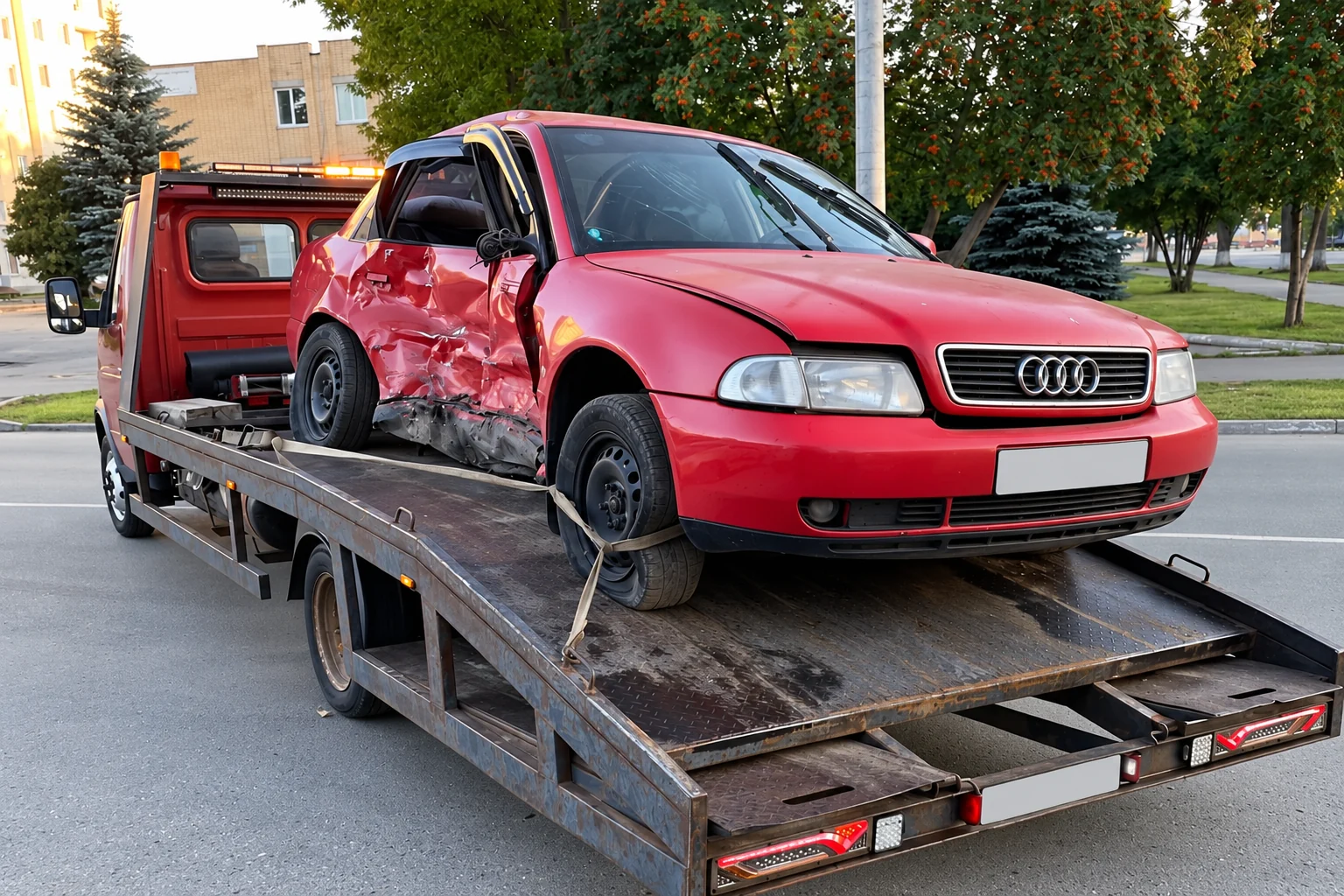 Audi после ДТП