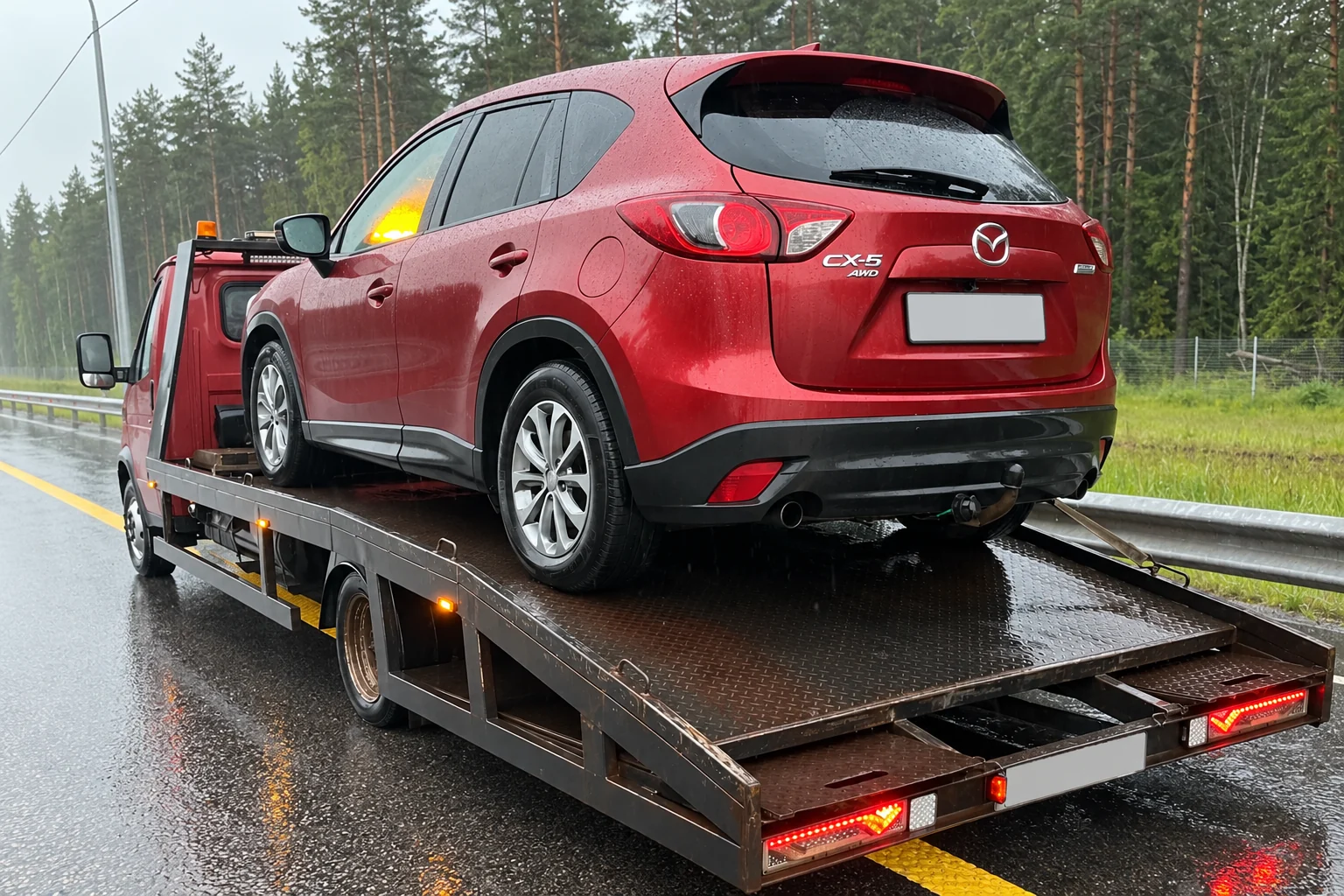 Mazda CX‑5 в дождь